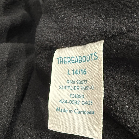 Thereabouts Big Kid Boys Water Resistant Heavyweight Puffer Jacket in black sz L - Picture 3 of 6